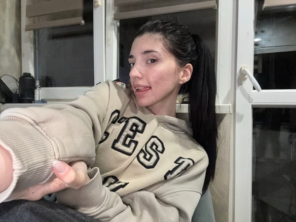 Woman photographed indoors in Sofia apartment