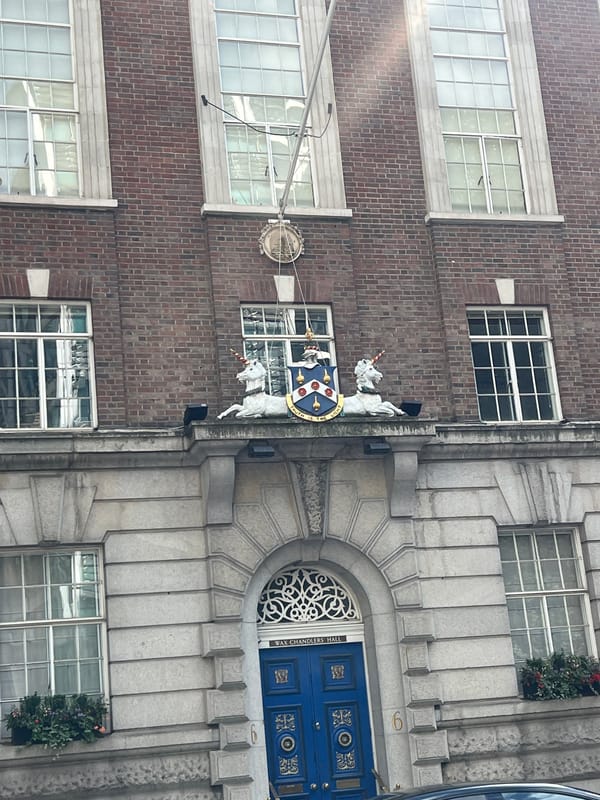 City of London architecture tour on a sunny July afternoon