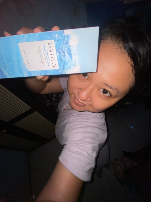 Skincare haul and routine content from a room in Gelam