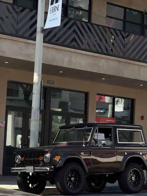 Ford Bronco spotted parked outside West Hollywood building