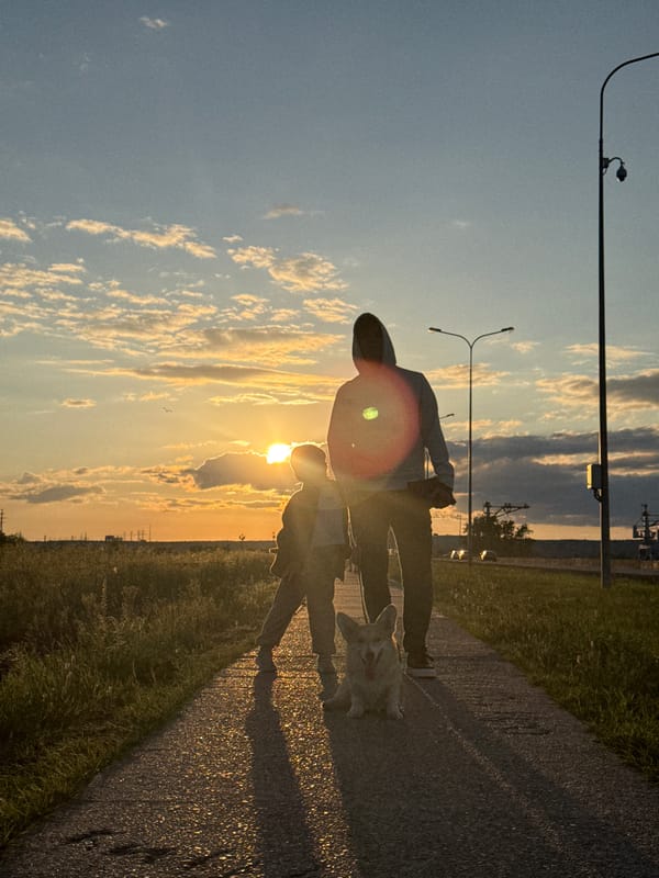Sunset gathering documented along Kama River waterfront in Chaikovsky