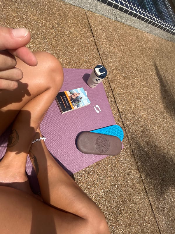 Poolside yoga session with Russian reading in Kathu