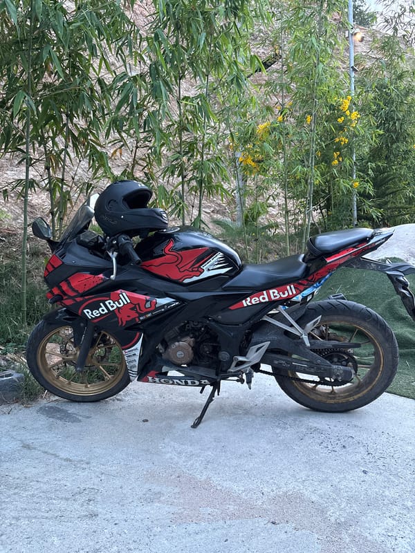 Red Bull-branded Honda motorcycle spotted in Thai village
