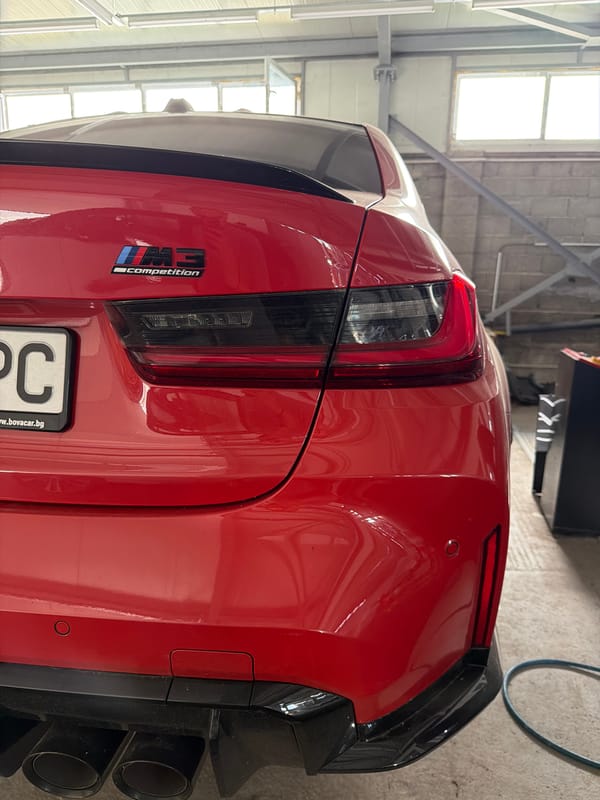 BMW workshop in Burgas with several cars mid-repair