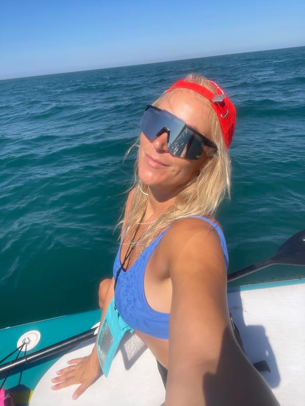 Paddleboarding and selfies on the Black Sea near Sochi