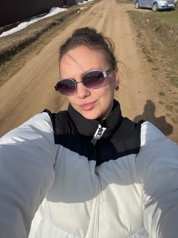 Woman documents morning moments with children in rural Russia