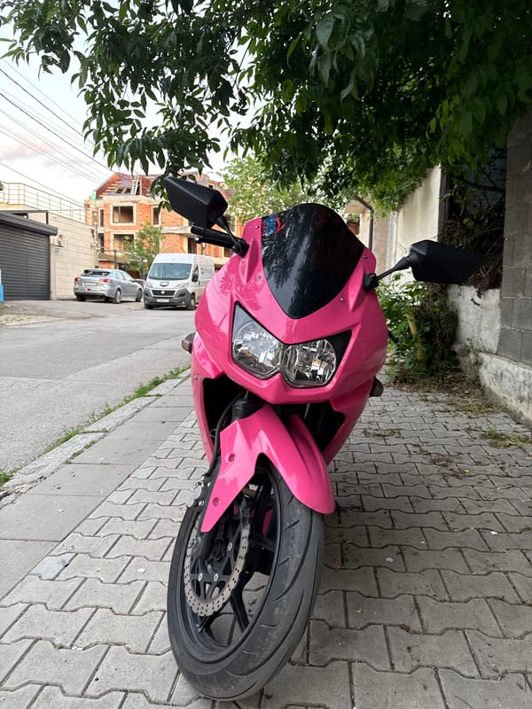 Urban witness documents routine street scenes including motorcycle, cat, mural