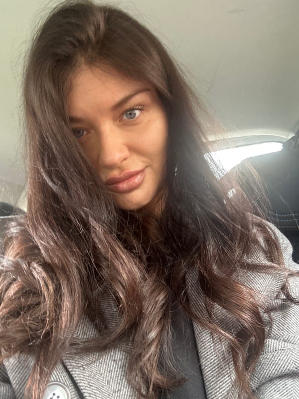 Woman photographed in close-up portraits in Krasnogorsk, Russia