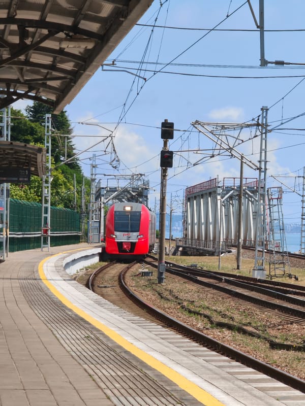 Rail and sea transport converge at Sochi's waterfront hub