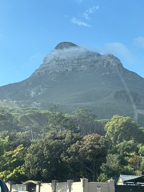 Table Mountain views and yellow Audi spotted in Cape Town