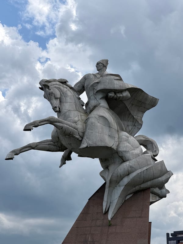 Victory Day decorations observed across central Vladikavkaz landmarks