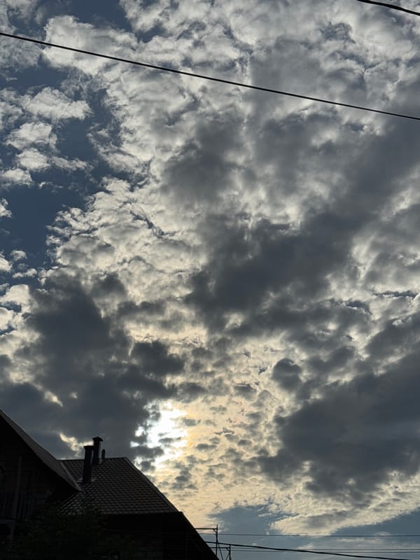 Residential neighborhood scenes during stormy afternoon