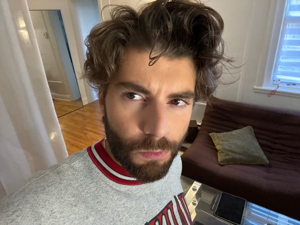 Man photographed upside down while winking in Montreal