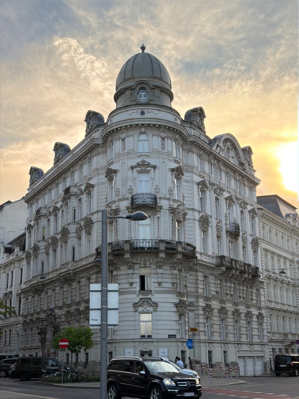 Up close with a ornate classical landmark in central Vienna