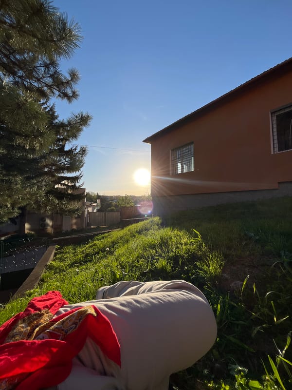 Couple takes outdoor selfies in sunny Loznitsa, Bulgaria