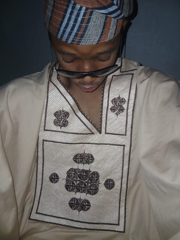 Evening in Lagos: traditional attire and quiet indoor moments