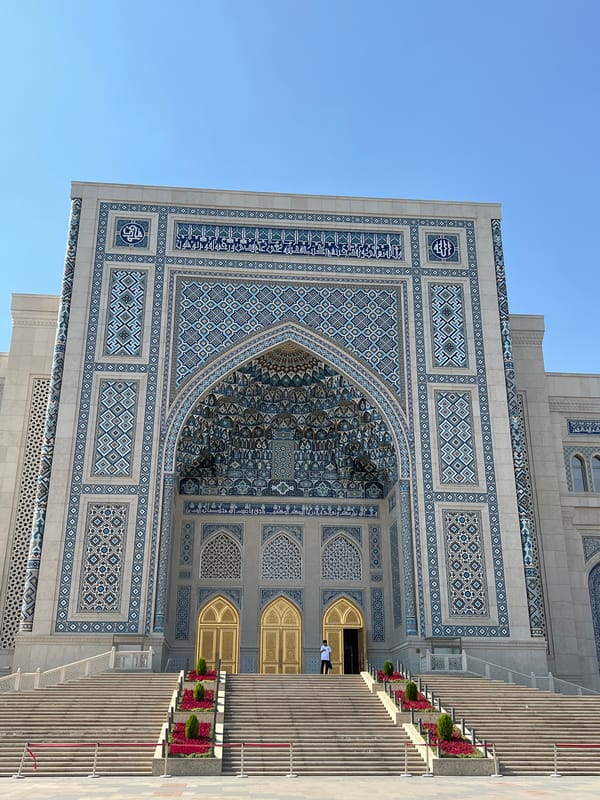 Morning visit to Tashkent's Hazrat Imam Complex, inside and out