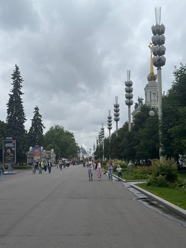Afternoon at VDNKh: paths, rentals, and park life