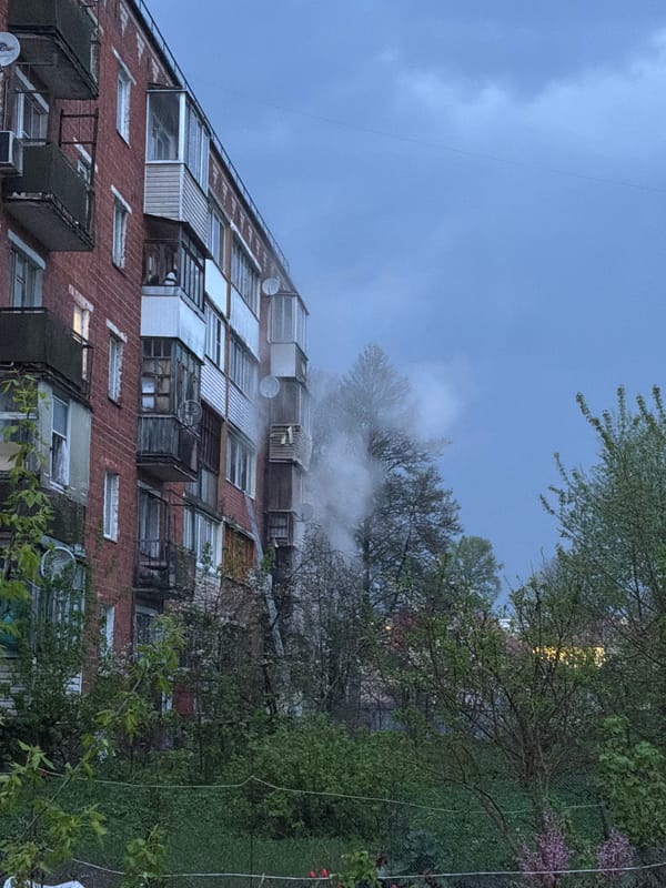 Evening moments captured in Reshetnikovo amid cloudy weather