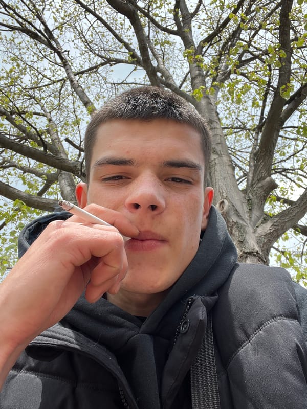 Young person's morning routine documented across Sopot, Bulgaria