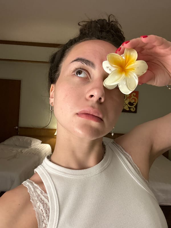 Woman takes selfie session in Pattaya hotel room