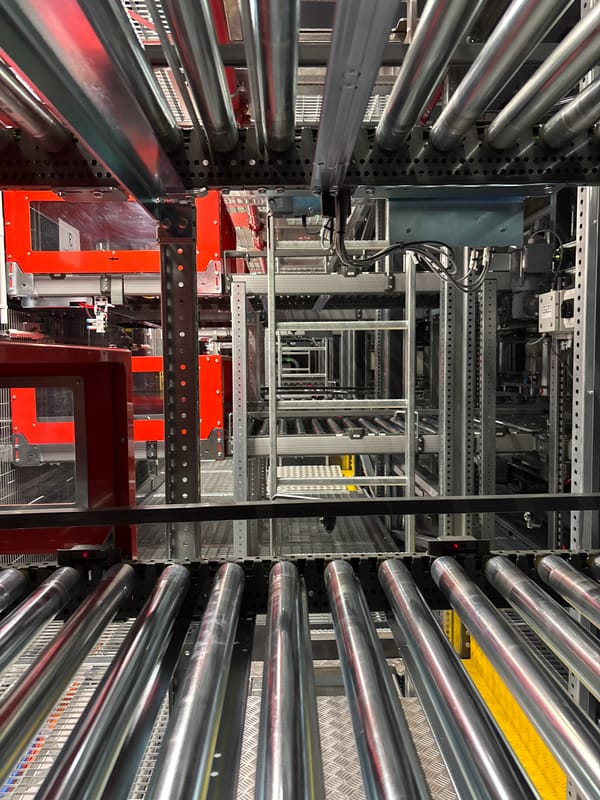 Inside a Mannheim automated warehouse and its conveyor systems