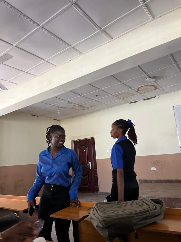 Inside a Jos classroom during a mid-morning session