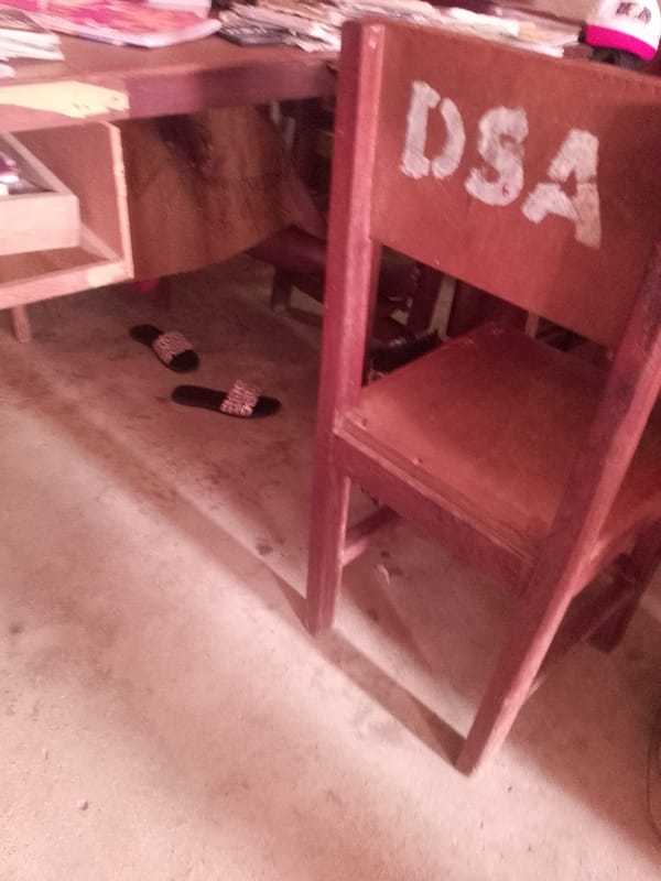 Inside a modest African school during a regular day