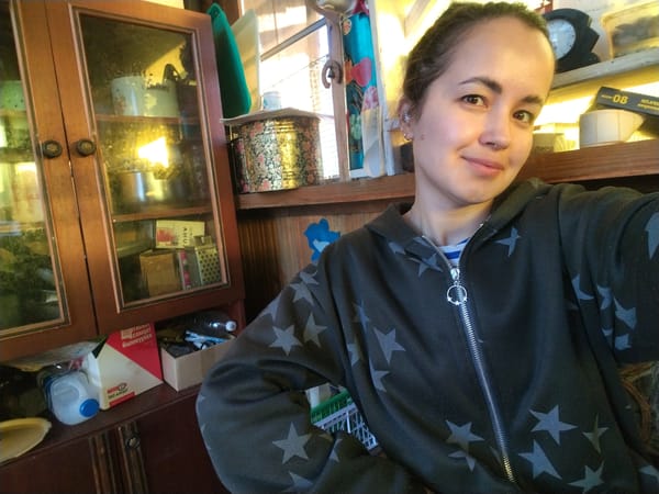 Spring day activities in Noviy, Russia with dog walking and fishing