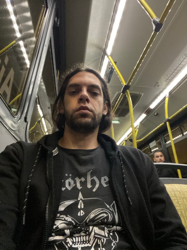 Man Takes Selfie on Buenos Aires Public Transit