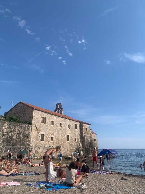 Afternoon wandering through Budva's Old Town and waterfront