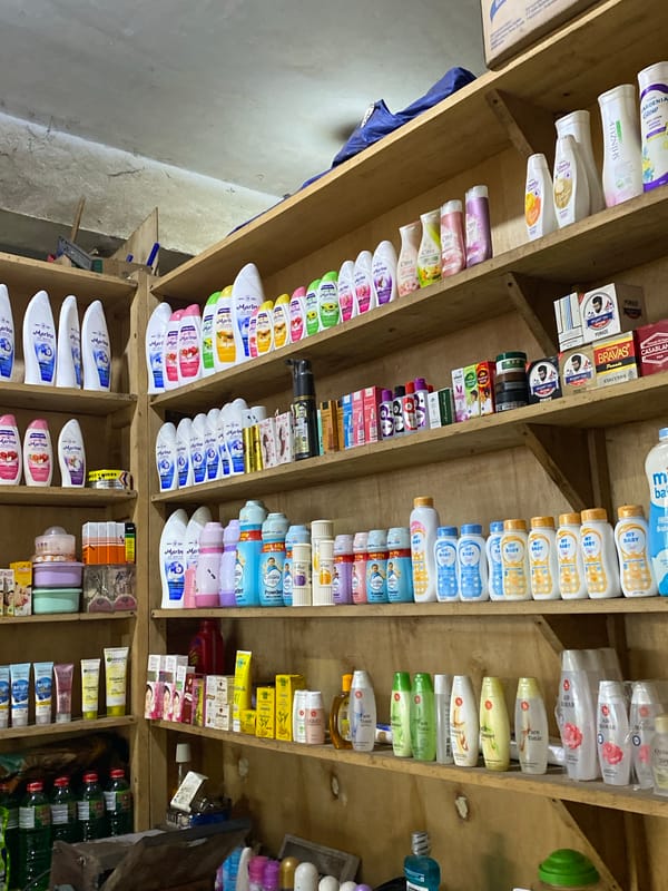 Consumer goods documented in Ta' Indonesia retail shops