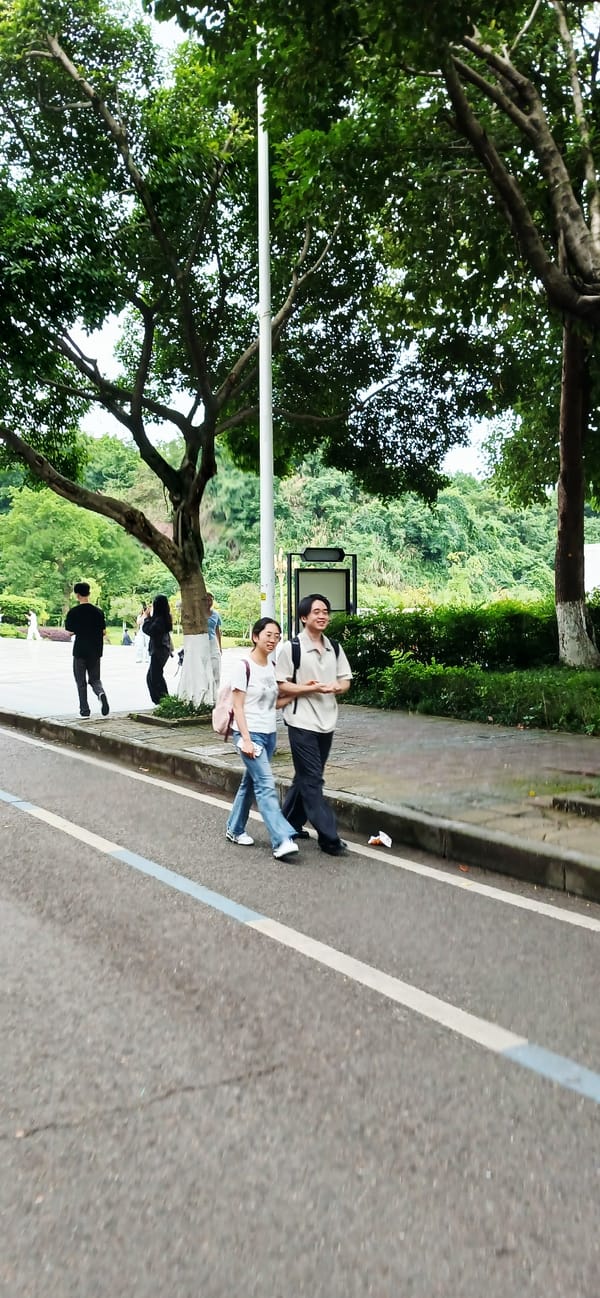 Morning pedestrian activity observed across Chongqing High-tech Zone streets