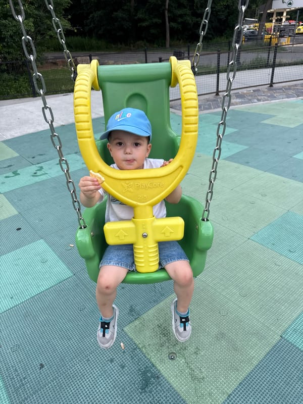 Late-night playground and sidewalk scenes in the Bronx