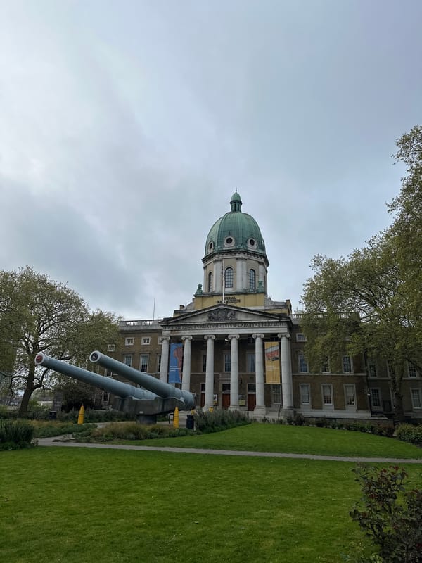 Imperial War Museum photographed on overcast morning in London