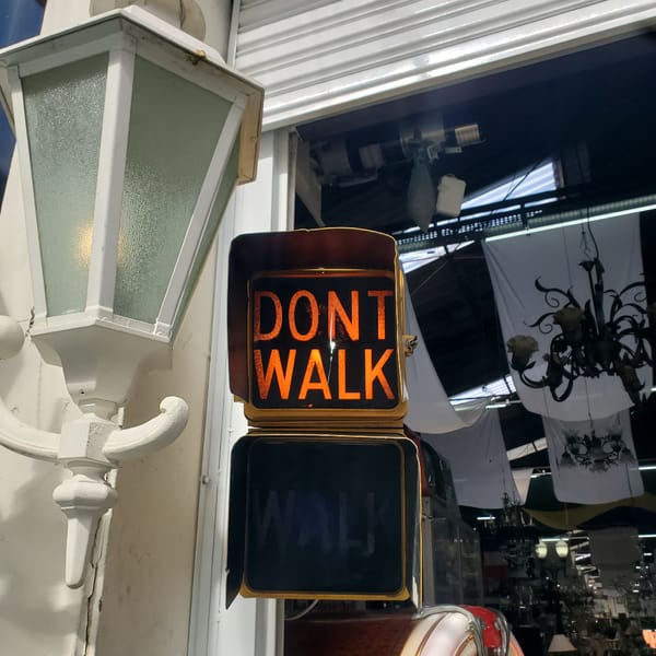 Witness documents vintage antique shop interior in Curitiba