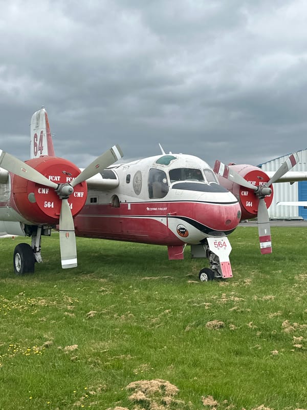 Aircraft maintenance and parking activity observed in Langley