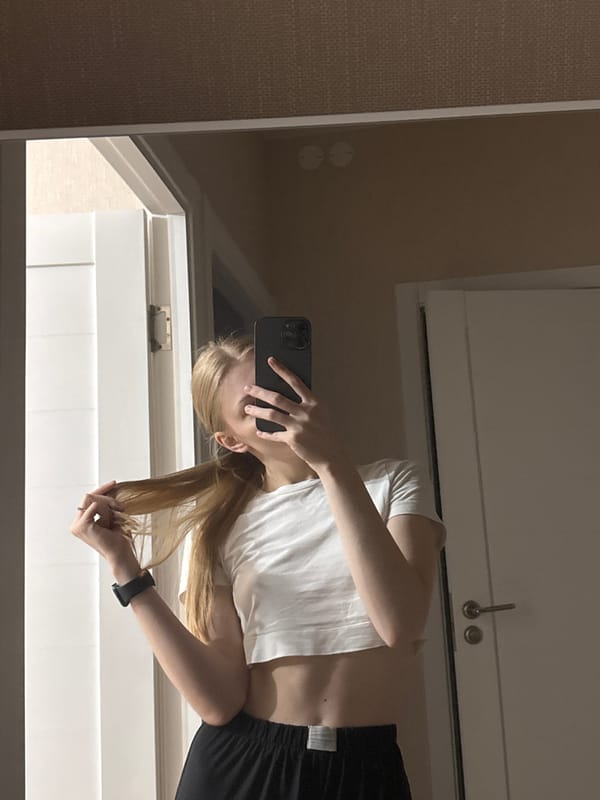 Young woman documents casual moments across Perm, Russia