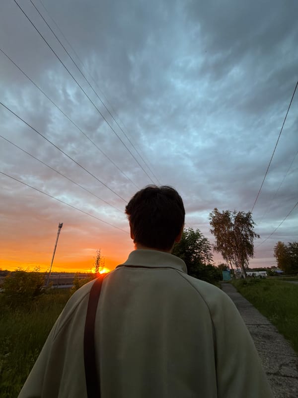 Golden hour hangout in Lysva, Russia, sunset views included