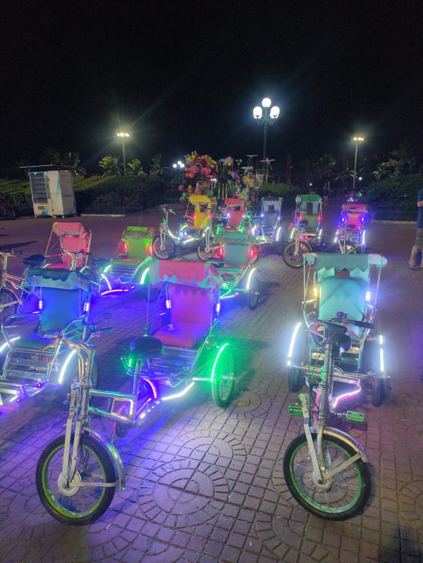 Nighttime street life documented in Quy Nhon, Vietnam