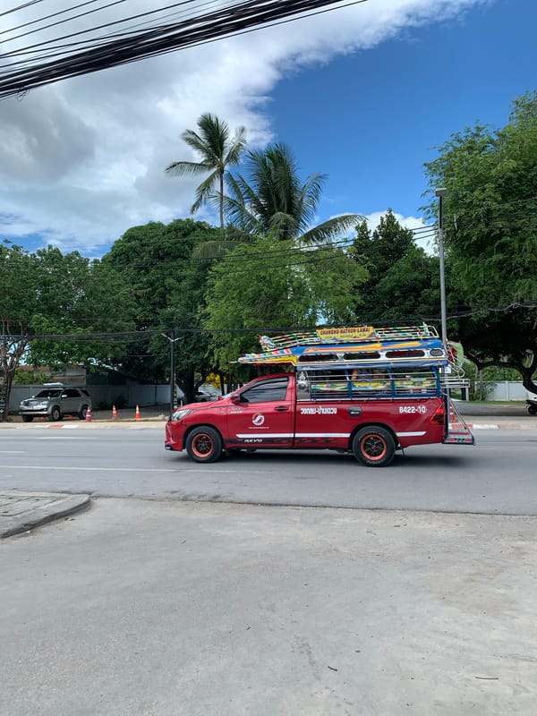 Daily street life documented in Baan Bo Phut, Thailand