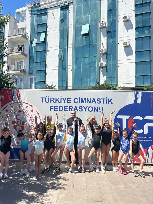 Youth gymnastics event held in Sancaktepe, Turkey sports facility