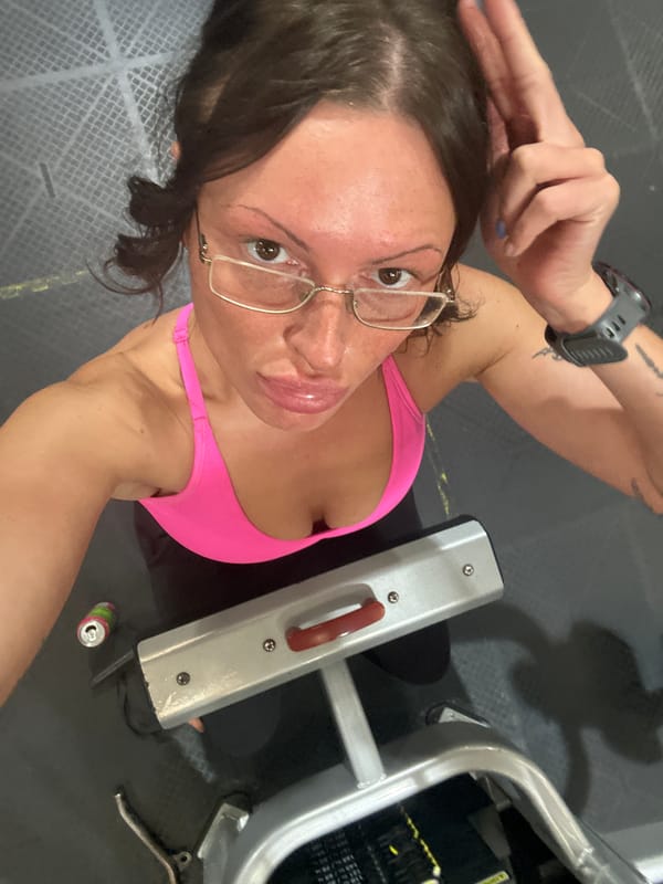 Woman exercises on fitness equipment in Tunbridge Wells home