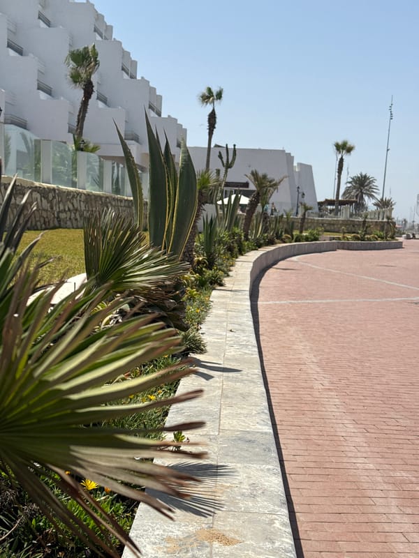 Ordinary beach day captured in Agadir, Morocco coastal scenes