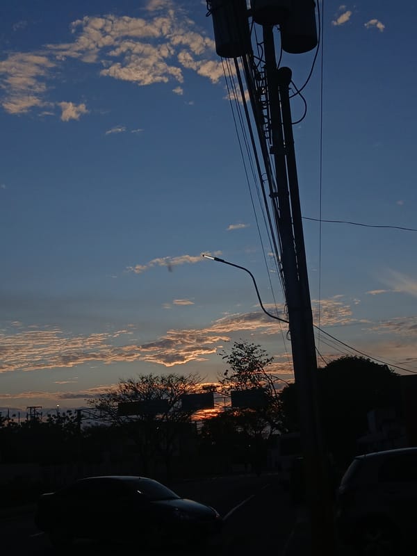 Evening street scenes captured in Juan Griego, Venezuela