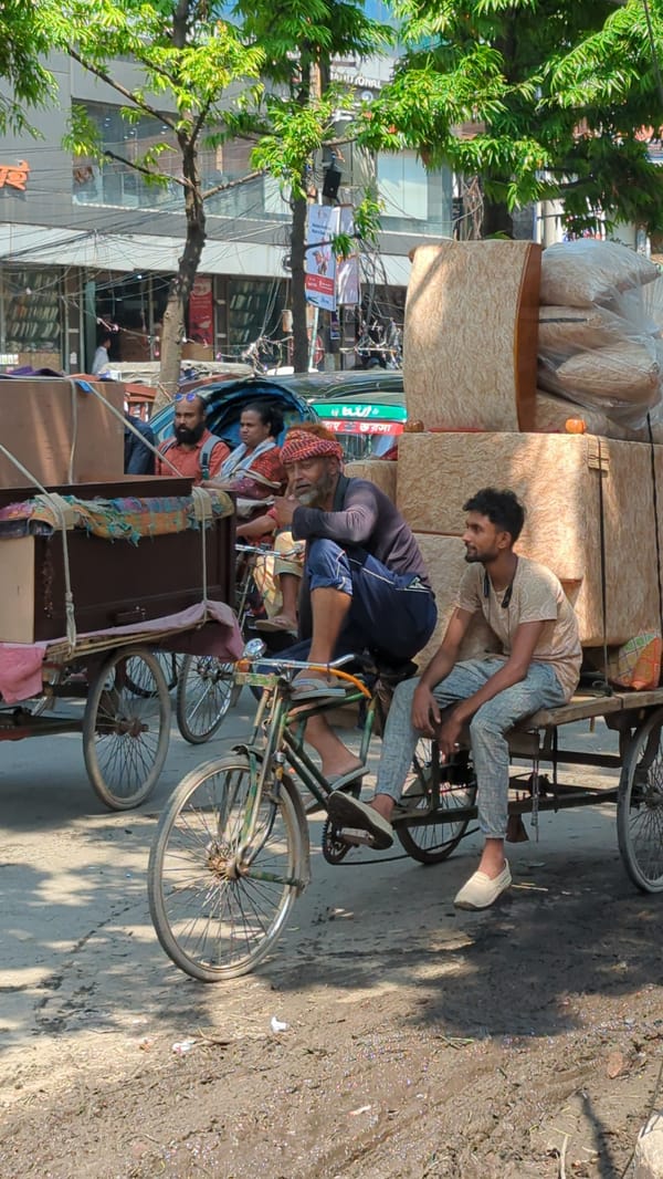 Morning street life documented across Dhaka, Bangladesh
