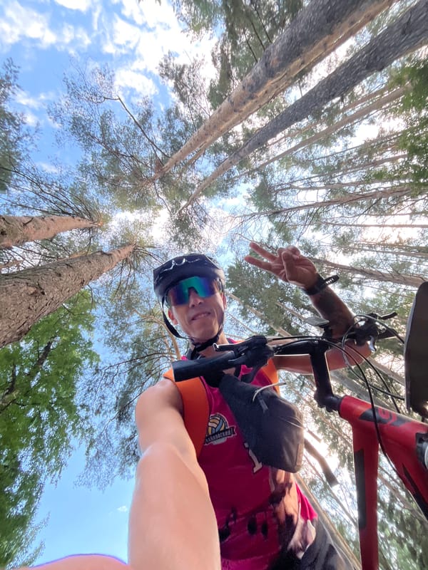 Afternoon bike ride and park visit in Chaikovsky, Russia