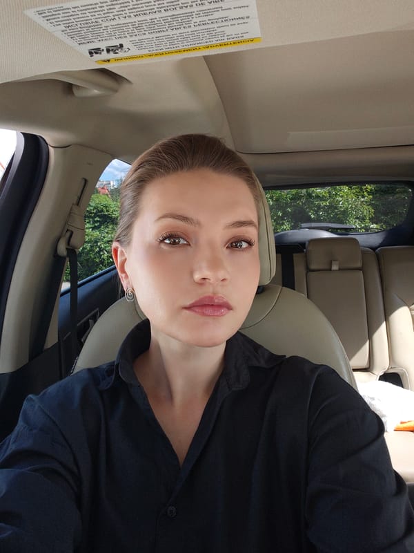 In-car selfies from both front seats, Vinnytsia