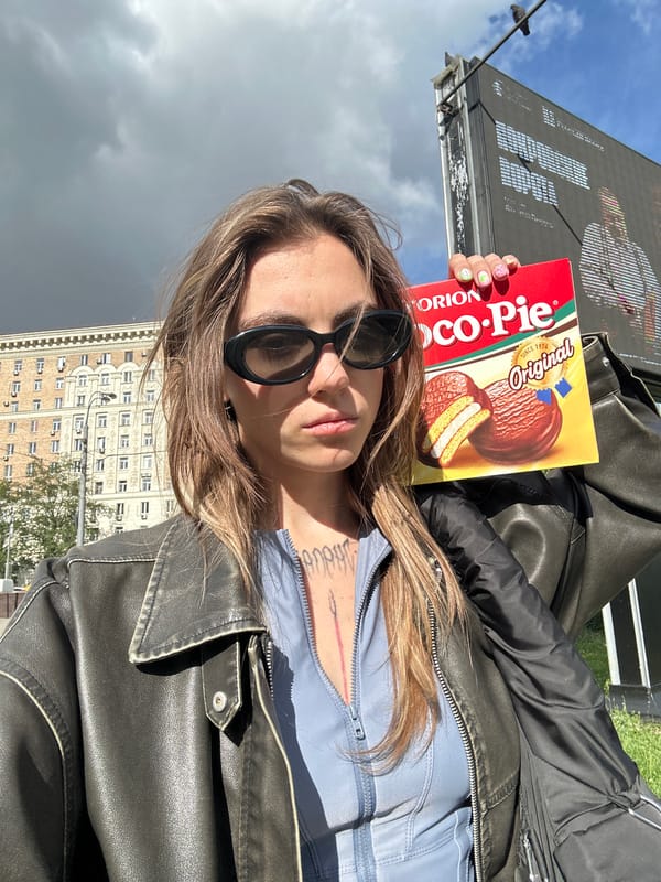 Moscow afternoon: metro halls, city streets, and Choco-Pie selfies