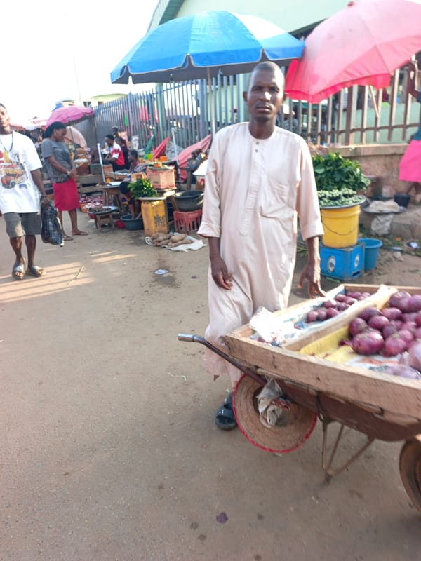 Daily life unfolds at Akwanga Nigeria marketplace